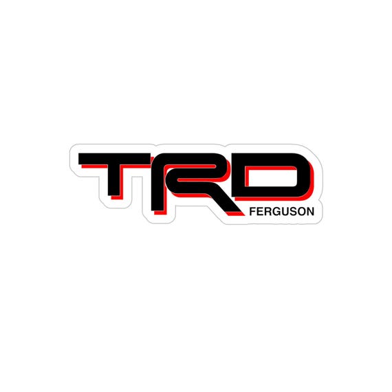 Norm Macdonald TRD Racing Logo Sticker, Transparent Die-Cut Outdoor Sticker