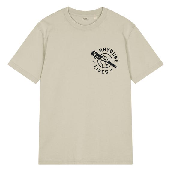 Hayduke Lives Organic Cotton T-Shirt, Garment Dyed, Monkey Wrench Gang Public Land Defense