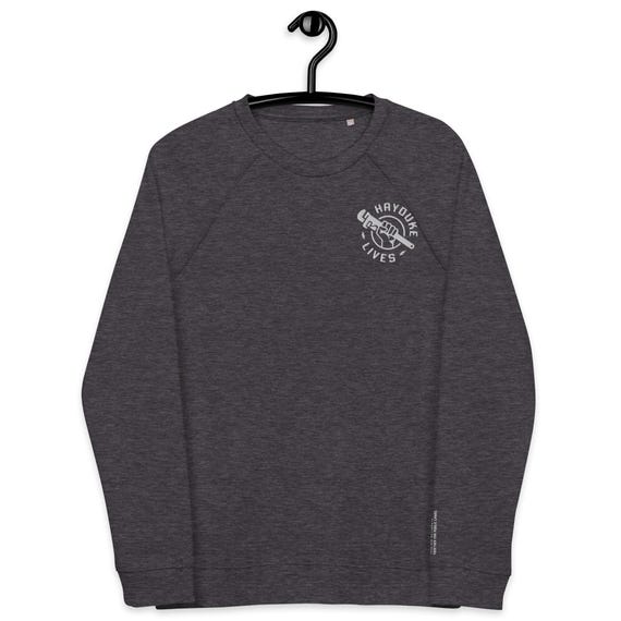 Hayduke Lives, Organic Raglan Sweatshirt, Monkey Wrench Gang Public Land Defense