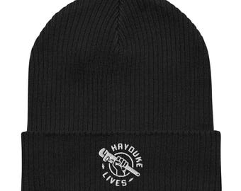 Hayduke Lives Monkey Wrench Gang organic ribbed beanie