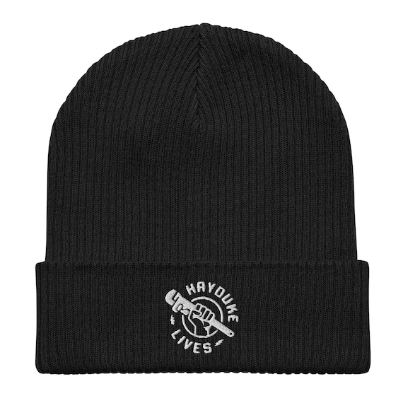 Hayduke Lives, Organic Cotton Ribbed Cuffed Beanie, Monkey Wrench Gang Public Land Defense