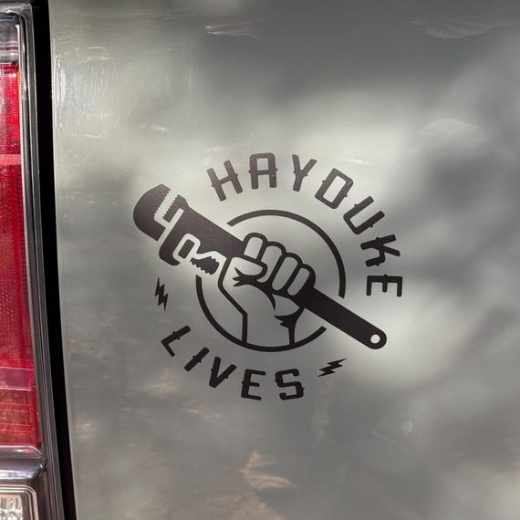 Hayduke Lives,  5" Transfer Sticker, Monkey Wrench Gang Public Land Defense