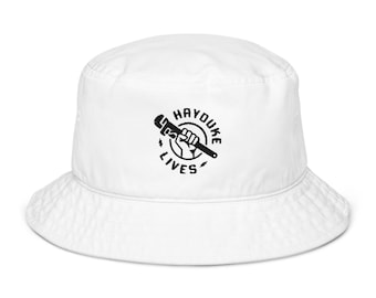 Hayduke Lives Monkey Wrench Gang Organic bucket hat