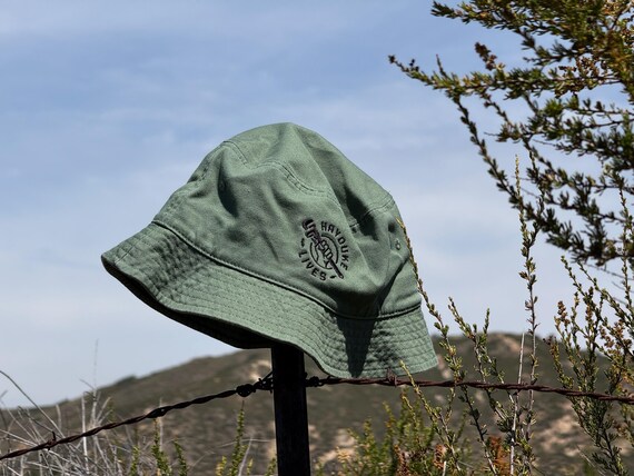 Hayduke Lives, Organic Bucket Hat, GOTS Certified, Monkey Wrench Gang Public Land Defense