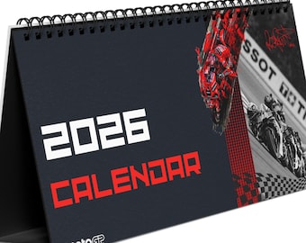 Calendrier MotoGP 2026 | Calendrier MotoGp | Cadeau MotoGp | Cadeau pour fan de MotoGp | Calendrier du MotoGP 2026 | Cadeau petit ami 2026