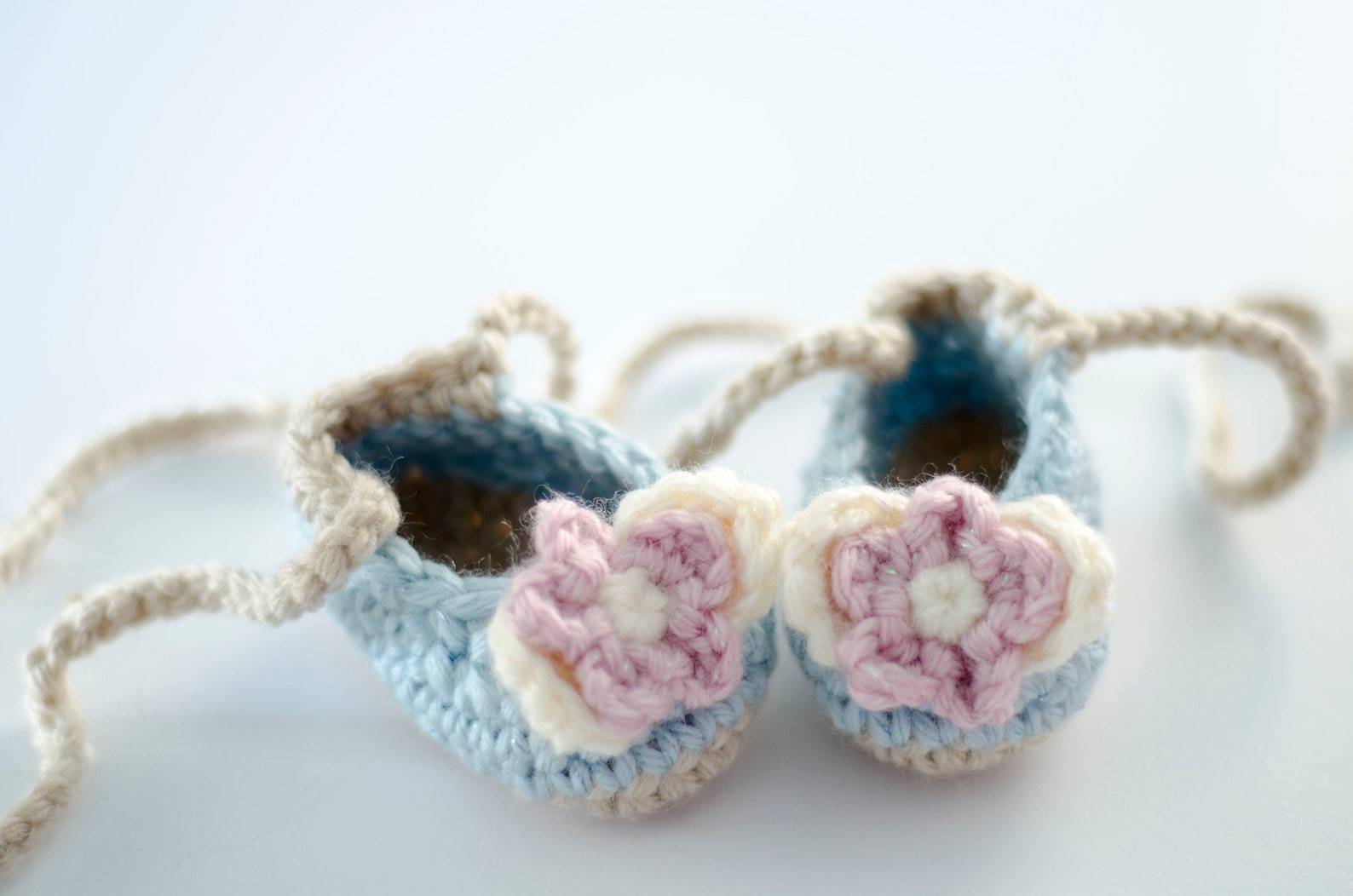 pink crochet ballet flats for pre-walker babies, twin baby keepsake gift booties, adorable present to parents to be, baby shower