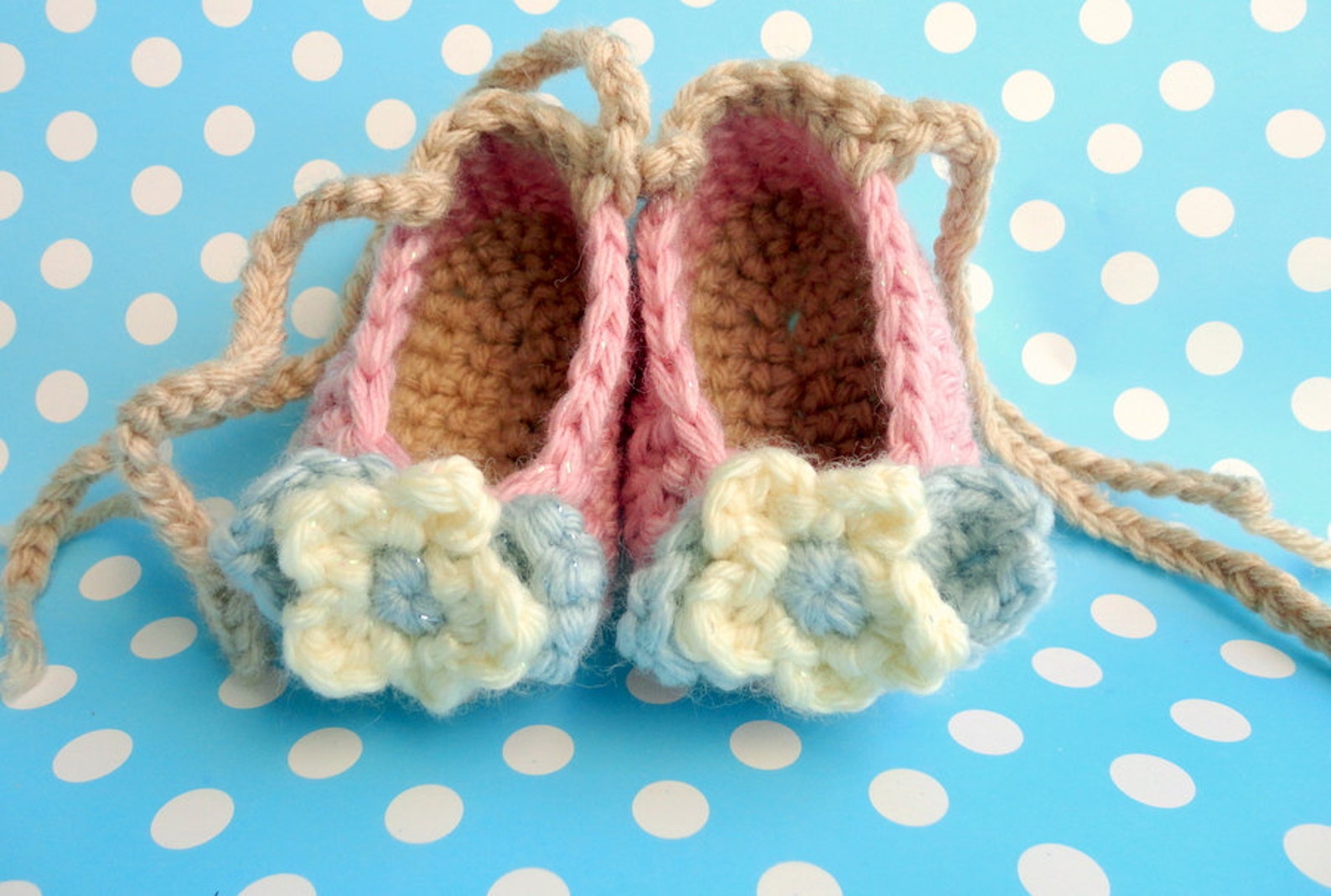 pink crochet ballet flats for pre-walker babies, twin baby keepsake gift booties, adorable present to parents to be, baby shower