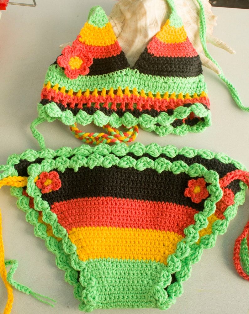 Crocheted Swimsuit for Newborn Baby Toddler Girls Kidst Etsy