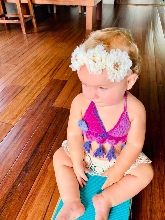 boho baby swimsuit