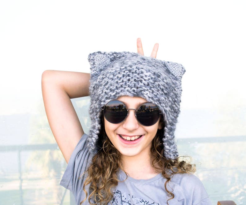Cute Baby Child Girls Kids Starfish Kint Winter Warm Thick Hat Beanie Cap 0-4Y
