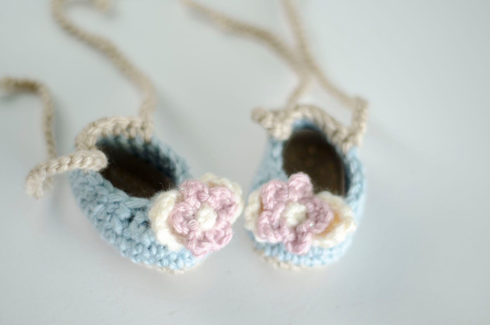 pink crochet ballet flats for pre-walker babies, twin baby keepsake gift booties, adorable present to parents to be, baby shower