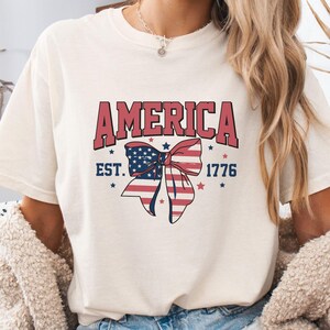 USA shirt, America Shirt, America 1776 Shirt, America Tee, Comfort Colors® Women&#39;s 4th of July, Fourth of July, Patriotic Shirt