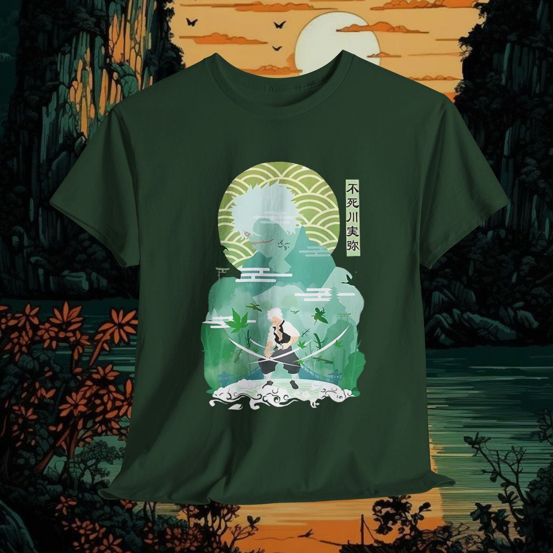 Wind Hashira, Sanemi Shinazugawa Unisex Heavy Cottonotaku T-shirt ...