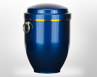 Metallurne in blau mit Henkeln