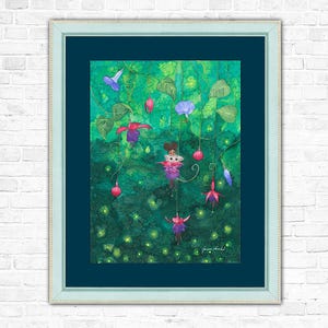 Quadro "The Bush Babies" - Impressione d'arte di Jeanne Marchal (misure in cm)