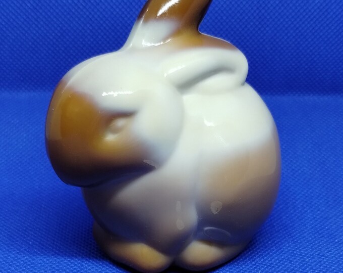 Fenton Chocolate/caramel Slag Glass Bunny - 100th Anniversary ...