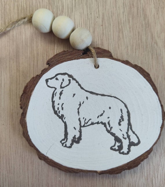 Wooden Ornament Bernese Mountain Dog, Newfoundland, Great