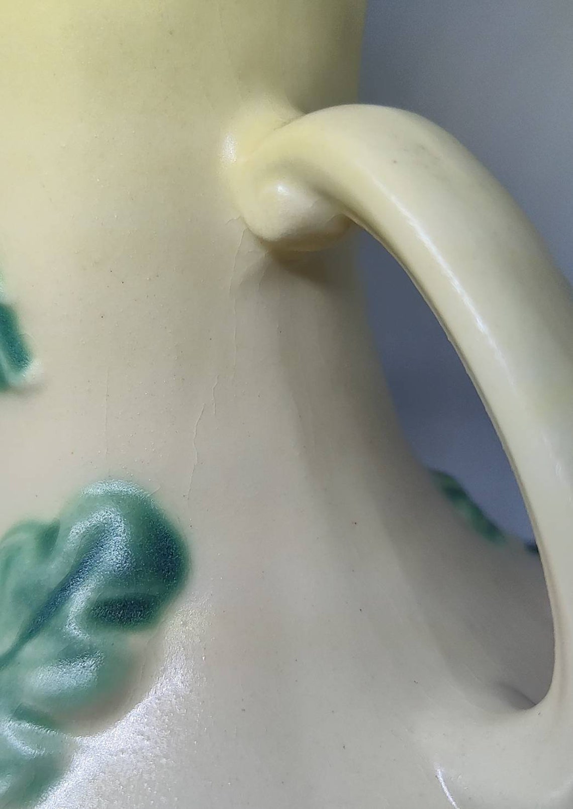 Vintage Hull Art Pottery 2 Handle Vase W8 71/2 Yellow Pink Etsy