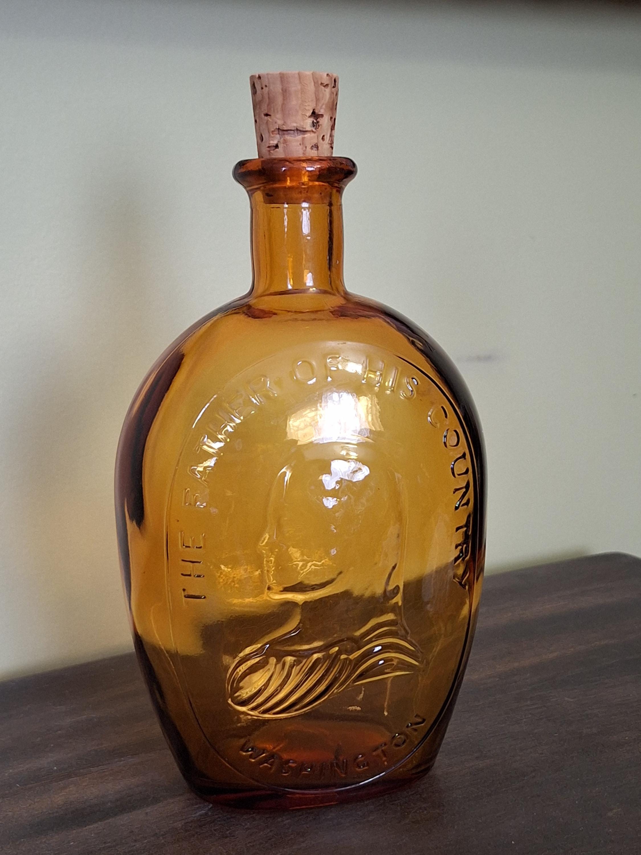 George Washington Glass Bottle - Etsy