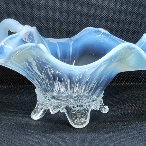 Antique Glass Gravy Boat Etsy