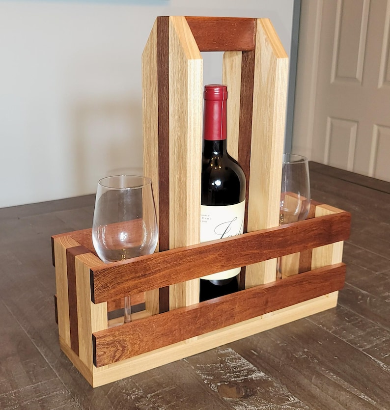Wine Caddy, Wooden Wine Caddies - Etsy