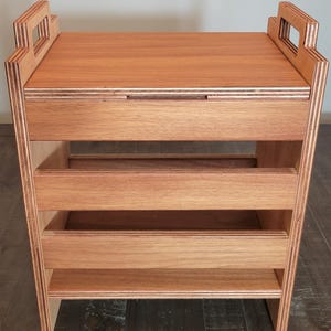 wood magazine rack, record storage, magazine holder, album holder, storage organizer, book stand, LP storage, display rack, reading stand