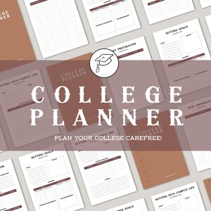 College Planner, Student Planner, Grade Tracker, Study Schedule, College Student Planner Printable, College Essentials, Student Organizer