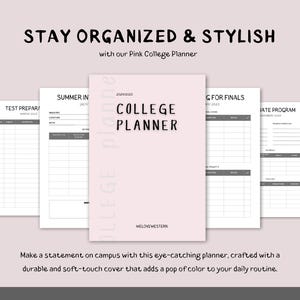College Planner, Student Planner, Grade Tracker, Study Schedule, College Student Planner Printable, College Essentials, Student Organizer