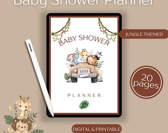 Baby Shower Planner, Event Planner, Printable Baby Shower PDF, Instant Download, Party Planning, Baby Planning, Baby Party, Baby Printable