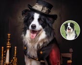 UK made,Custom pet Portrait,One-of-a-Kind Digital Artwork,Pet Lovers Gift,Royal Pet Portrait,Pet Portrait gift,Animal Painting,Wall Decor