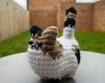 Patrón de ganchillo de gato calicó regordete sin coser, patrón de amigurumi de gatito lindo, patrón de ganchillo de gatito de peluche, gatito sin coser 09