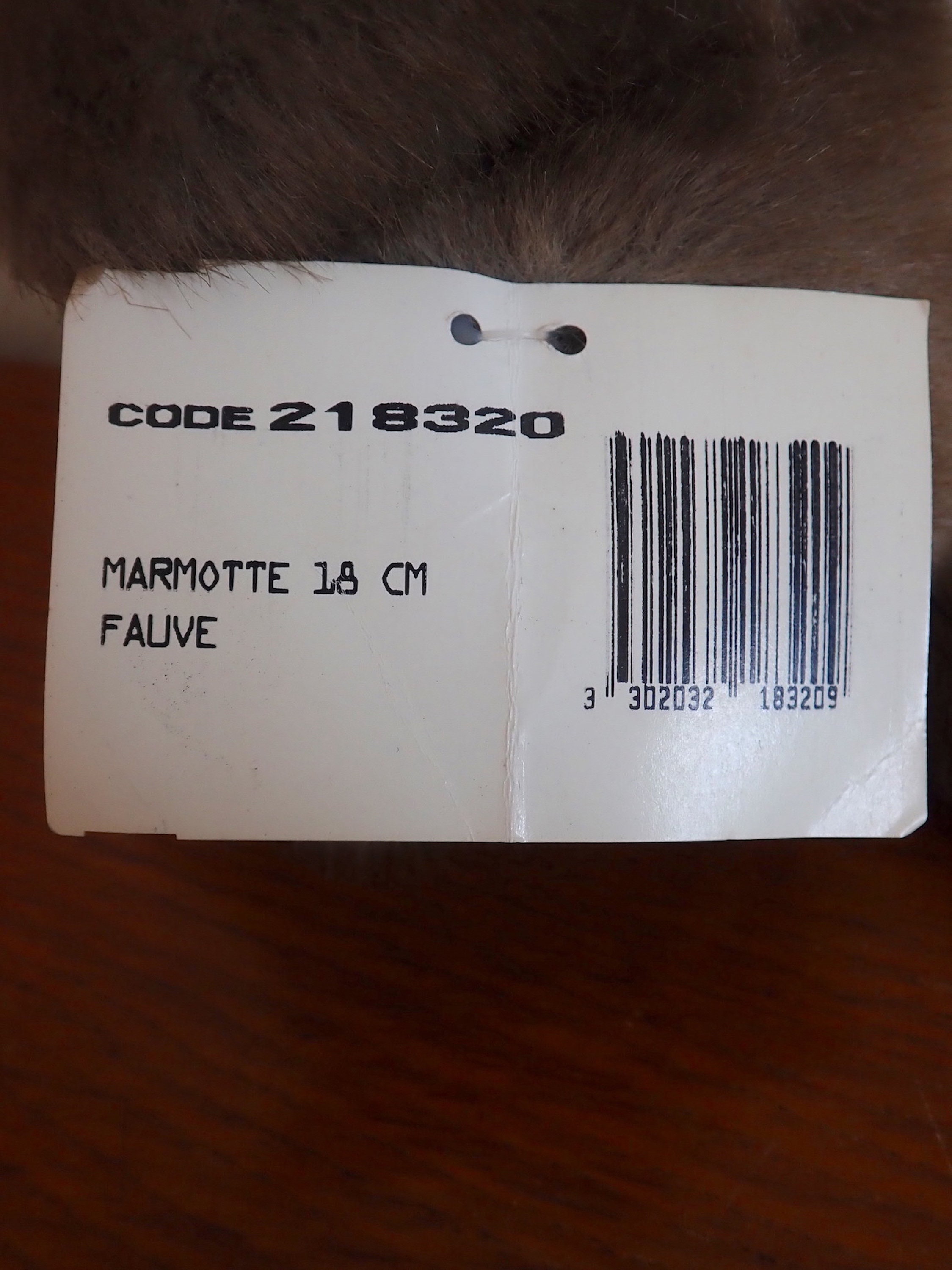 Peluche marmotte en polyester - DAN3061