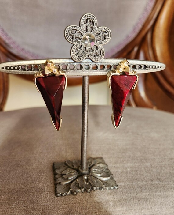 Kendra Scott Raspberry Labradorite Statement Earr… - image 2