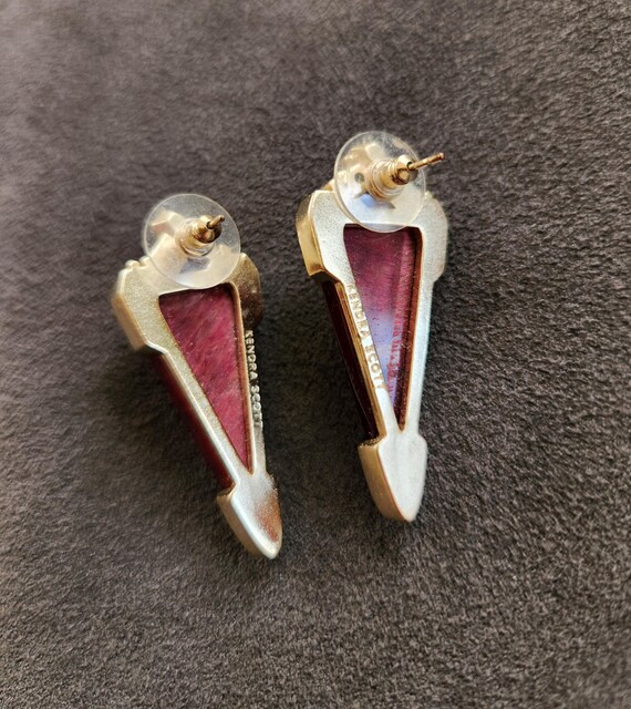 Kendra Scott Raspberry Labradorite Statement Earr… - image 5