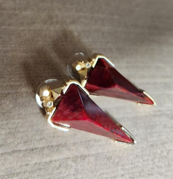 Kendra Scott Raspberry Labradorite Statement Earr… - image 3