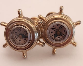 Vintage Compass Earrings