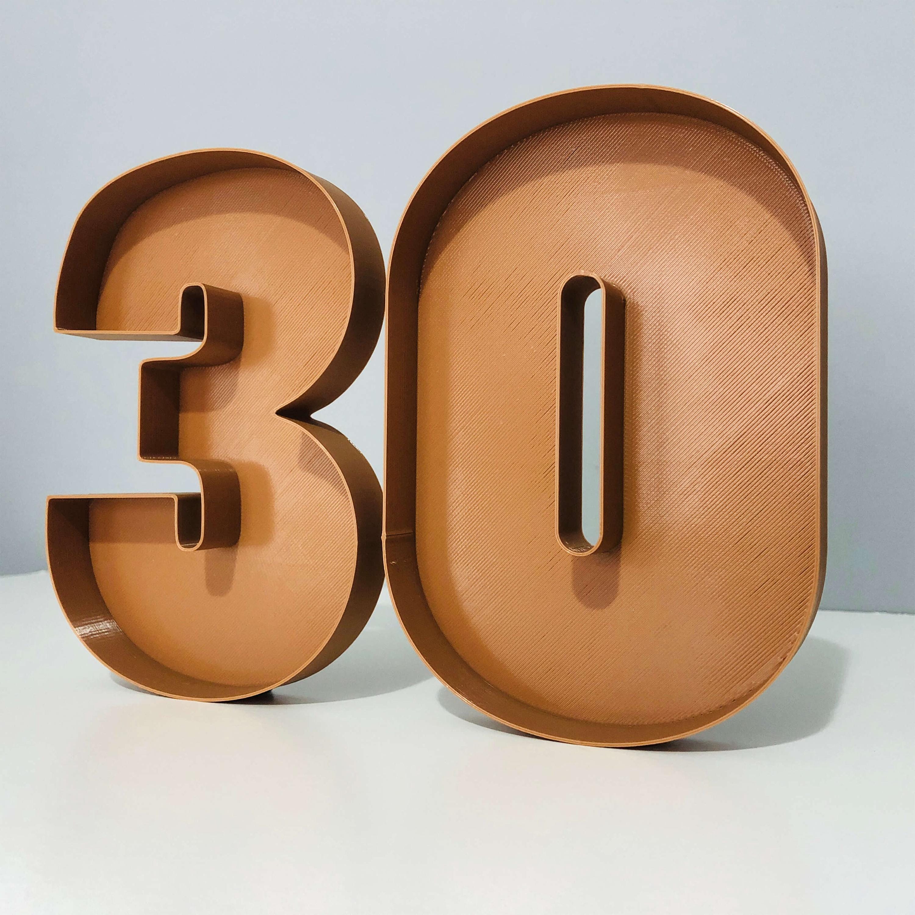 Fillable Number Boxes: Hollow Numbers Gift Boxes