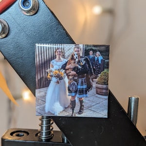 Personalised Wedding Photo Magnets – Custom Wedding Favours for Guests | Save the Date Keepsake | Wedding Gift Ideas | 50mm Magnet