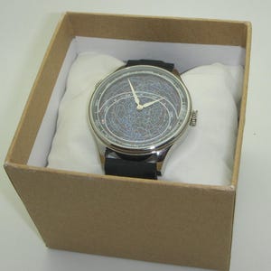 Montre ASTRO - Montre planisphère très détaillée avec cadran galaxie Voie lactée rotatif
