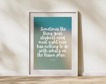 Motivational Poster, Classroom Posters, Quotes, Educational Wall Art, Improve Yourself, Language Teaching, ESL, Decoration