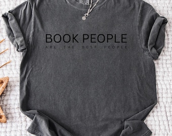 Book People T-Shirt, Garment Dyed Cotton Tee