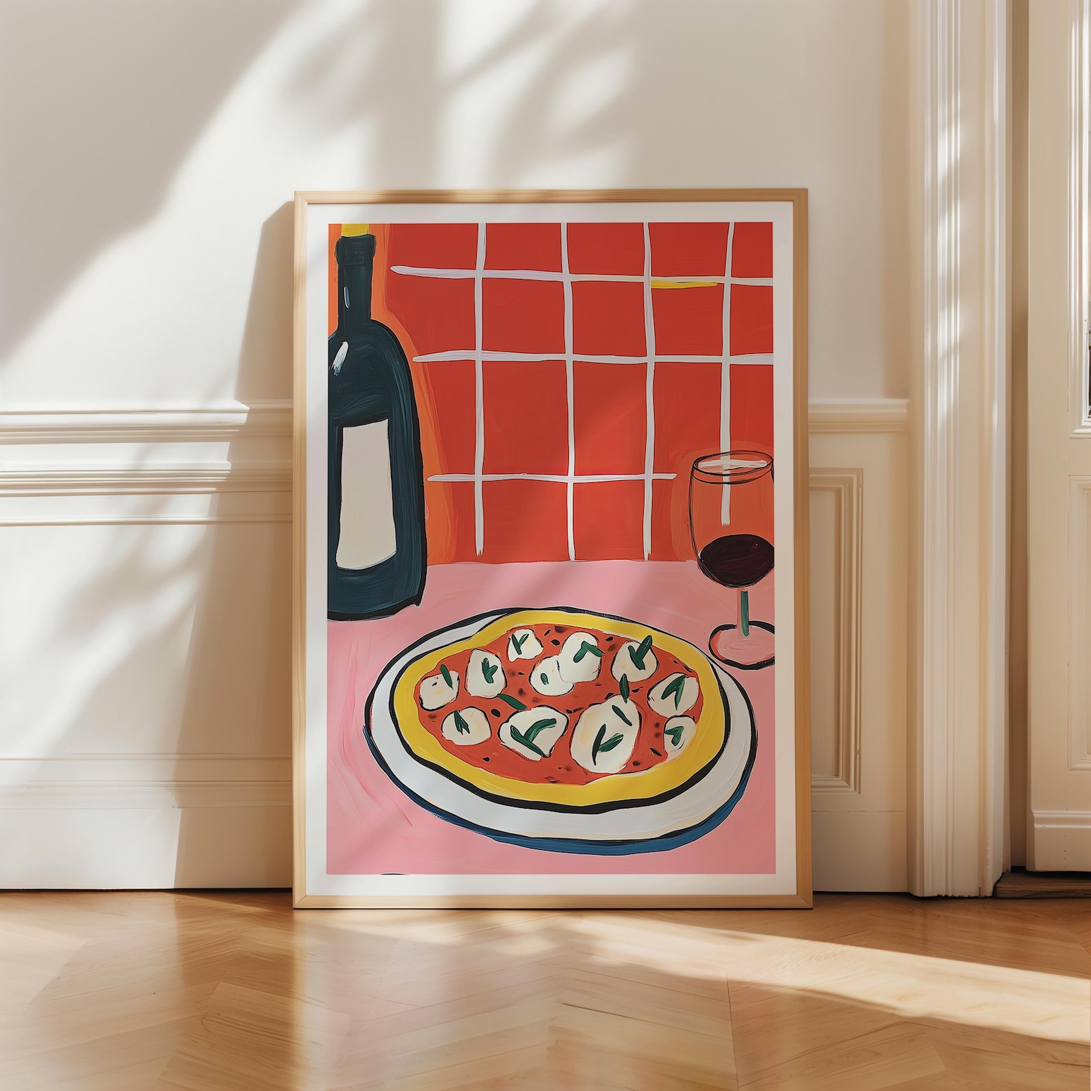 Pizza Napoletana Print: Italian Kitchen Wall Art, Aperitivo ...