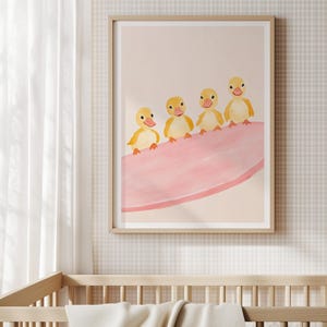 Ducklings Nursery Print: Vintage Baby Room Decor (Digital Download)