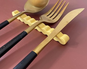 cutlery rest set of 4 | dots | chopstick rest | gift | utensils holder