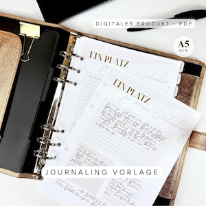 Inserti Filofax A5/A4 | Modello per journaling | Riflessione e organizzazione dei pensieri | PDF stampabile | Modelli digitali | Inserti per agenda