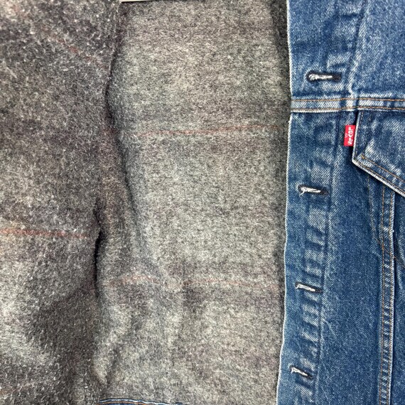Vintage 70's Levis Denim Jacket Troy Blanket Lining 70505