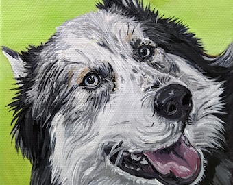 Pet Painting, Pet Portrait, Custom Pet Portrait, Custom Dog Portrait, Custom Acrylic Portrait, Dog Art, Dog Painting