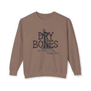 Felpa Dry Bones, Felpa cristiana di Halloween, Maglione della fede, Felpa con versetto della Bibbia, Ezechiele 37:4, Abbigliamento spirituale, 100% cotone Espresso