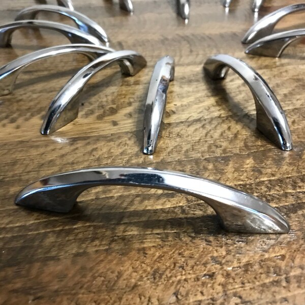 Drawer Pull Chrome Etsy