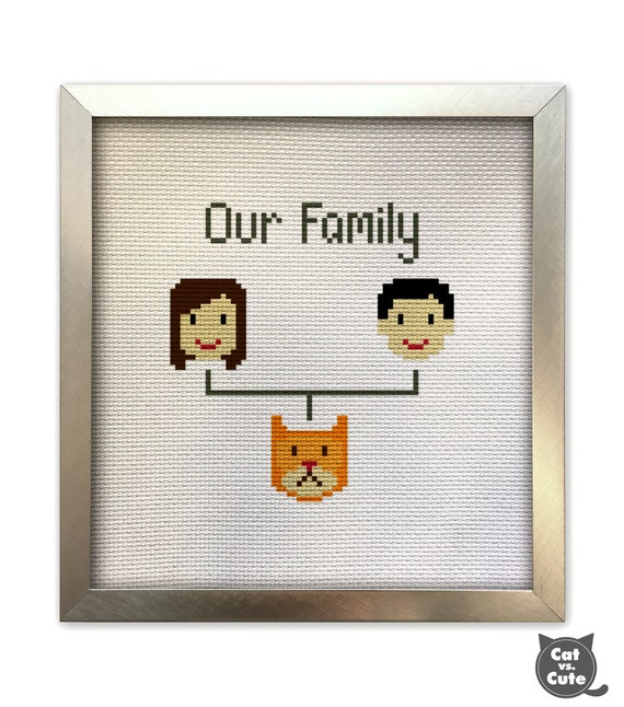 Cross Stitch Family Tree Chart